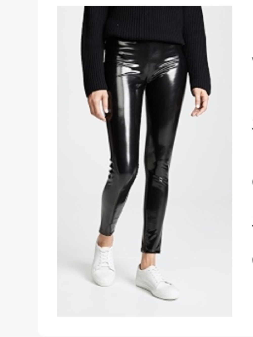 Blank NYC Black Patent Leather Leggings